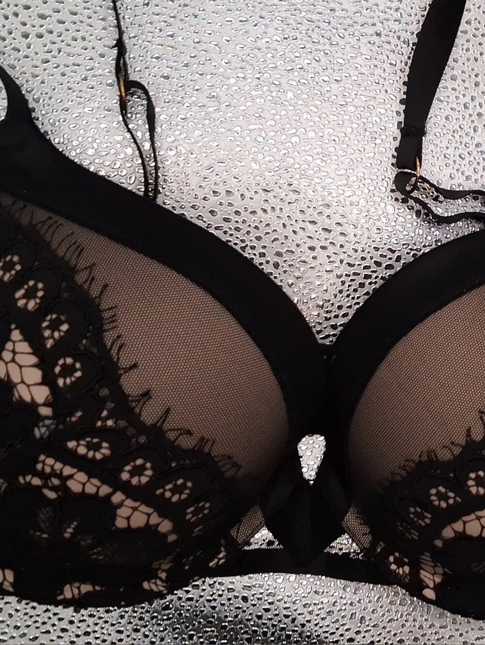 Victoria's Secret Black Lace Push-Up Bra